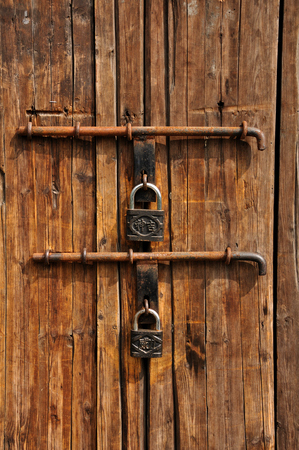 Wooden doorsのeditorial素材