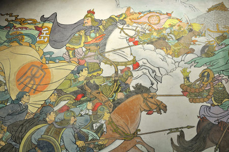 Painting of Yue's soldiersのeditorial素材