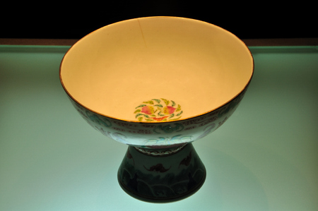 Pastel footed bowl at 
Hang Bang museumのeditorial素材
