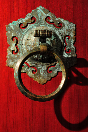 The ancient door knockerのeditorial素材