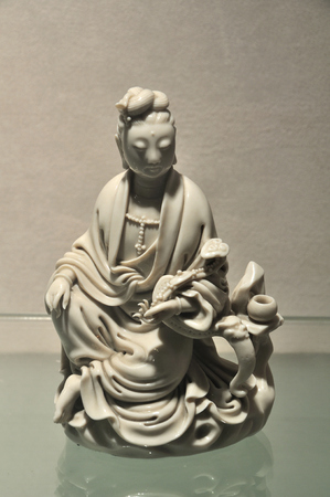 Guanyin statue of Dehua kilnのeditorial素材