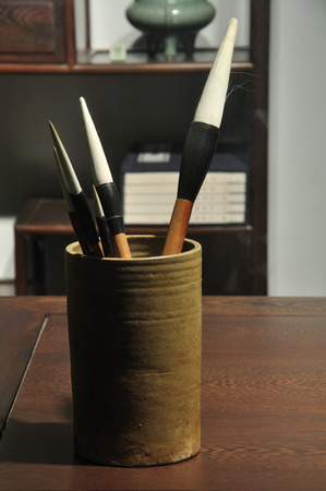 ancient chinese brush pensのeditorial素材