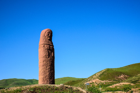 Outdoor tekesi stone carving sculptureのeditorial素材