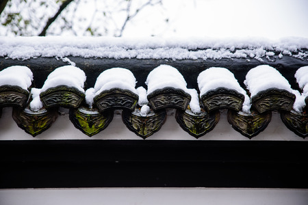 snow sceneの写真素材