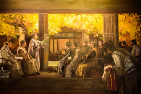 Yan San Hiromichi paintingのeditorial素材