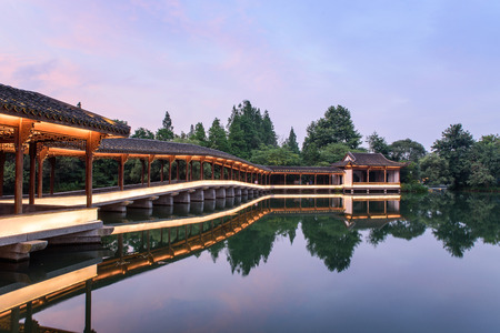West Lake Hangzhou sceneryのeditorial素材