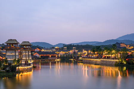 Night view of Jiangsuのeditorial素材