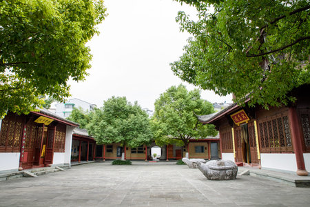 Landscape view of an ancient architectural buildingのeditorial素材