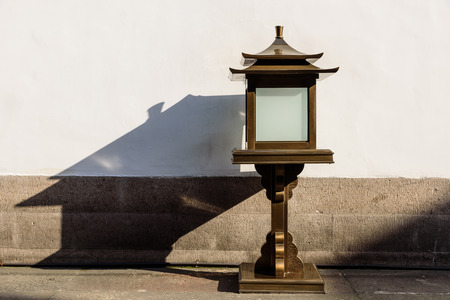 Floor lamp at Huxueyan Former Residenceのeditorial素材