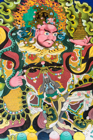Wall painting in a templeのeditorial素材