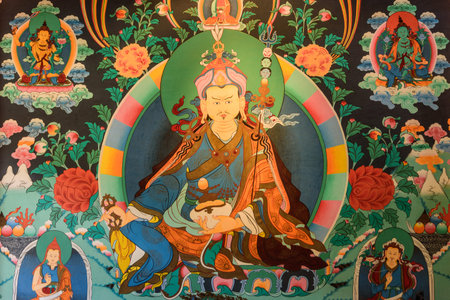 Wall painting in a temple