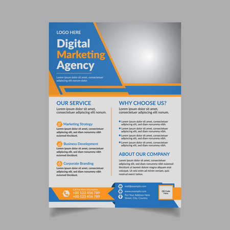 Corporate Flyer Template Designのイラスト素材