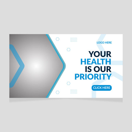 Healthcare- Thumbnail Templateのイラスト素材