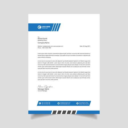 LetterHead Template Designのイラスト素材