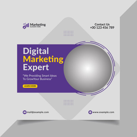 Digital Marketing Expert- Social Media Postのイラスト素材