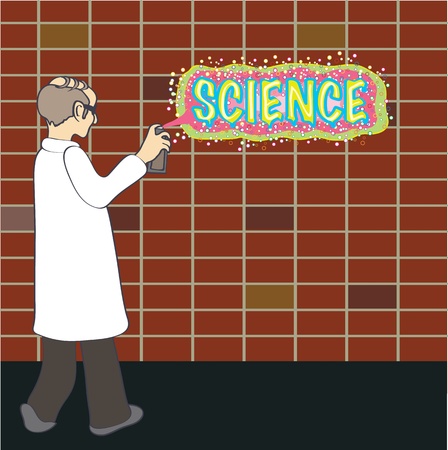 science graffitiのイラスト素材