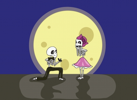 Skeleton Preposalのイラスト素材