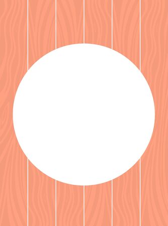 Background of wooden boards with a round hole in the center. Vector illustration.のイラスト素材