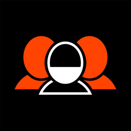 The masked man among the infected people. Security measures during epidemic and quarantine. Vector icon.のイラスト素材