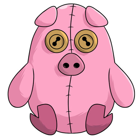 piggy bank - vector illustration, eps10, no transparencyのイラスト素材