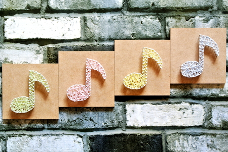 String art notesの写真素材