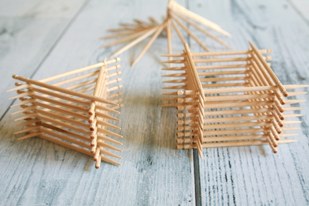 Toothpick artの写真素材