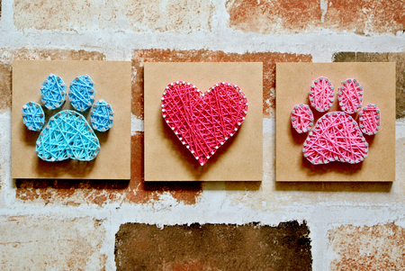 String art animal emotionsの写真素材
