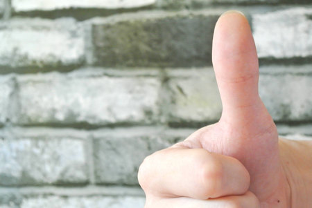 Thumbs upの写真素材