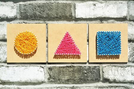 Circle Triangle squareの写真素材