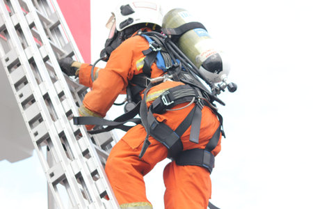 Seremban, September 29, 2018. The Competence Skills Competition for firefighters was held in Seremban.のeditorial素材