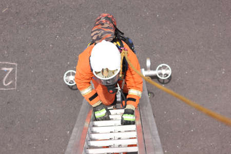 Seremban, September 29, 2018. The Competence Skills Competition for firefighters was held in Seremban.のeditorial素材