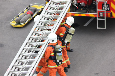 Seremban, September 29, 2018. The Competence Skills Competition for firefighters was held in...