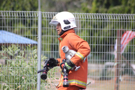Seremban, September 29, 2018. The Competence Skills Competition for firefighters was held in...