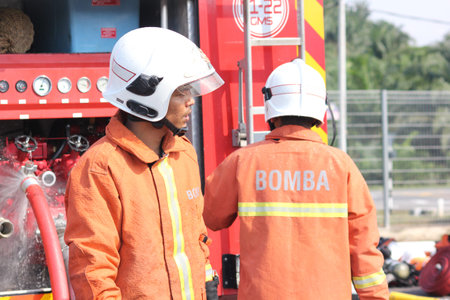 Seremban, September 29, 2018. The Competence Skills Competition for firefighters was held in...