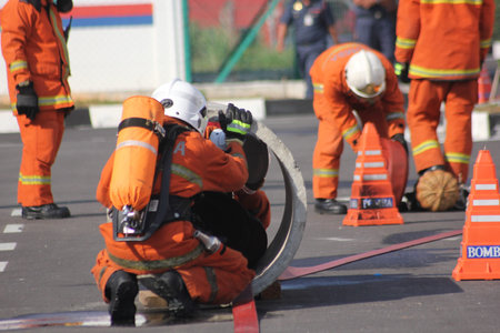 Seremban, September 29, 2018. The Competence Skills Competition for firefighters was held in...
