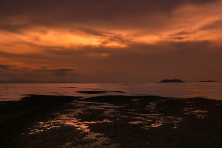 sunset at the beach