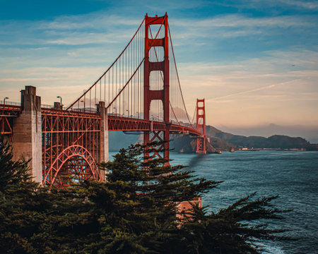 Golden Gate Bridge, San Francisco, California, United States of Americaの写真素材