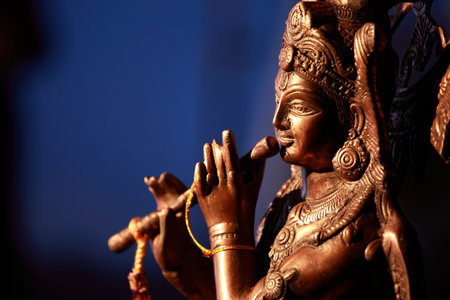 Krishna holding flute