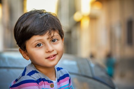 eyad Libyan child has a beautiful eyesのeditorial素材