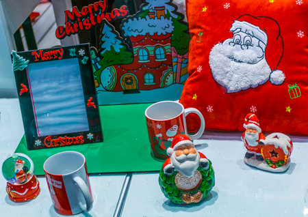 Christmas gifts and accessoriesの写真素材