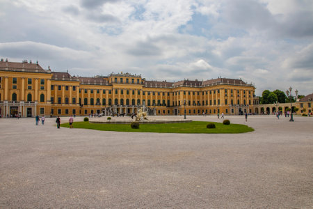 Schonbrunn Palace was the main summer residence of the Habsburg rulers, located in Hietzing, Viennaのeditorial素材