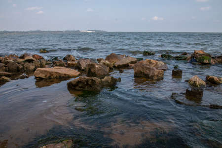 Lake Victoria is Africa's largest lake by area, the world's largest tropical lake, and the world's second-largest fresh water lake by surface area.の写真素材