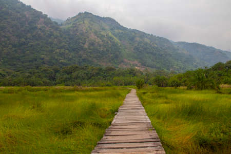 Sempaya Hot Springs are the most outstanding attractions in Semiliki national parkの写真素材