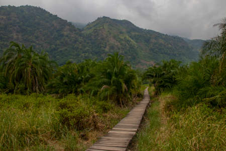 Sempaya Hot Springs are the most outstanding attractions in Semiliki national parkの写真素材