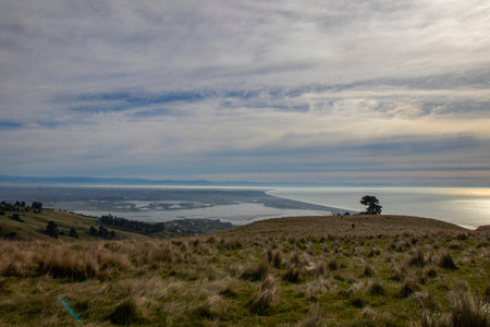 Richmond Hill is a hillside suburb above Sumner in Christchurch, New Zealand.の写真素材