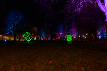Matariki celebration at Christchurch , New Zealand at night in 2023の写真素材