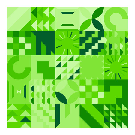 Geometric Bauhaus Pattern design. Abstract Background design template. Vector Shape and modern art.