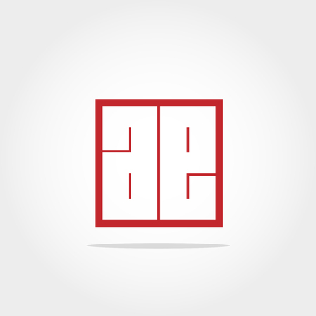 Initial Letter AE Logo Designのイラスト素材