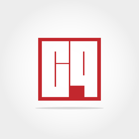 Initial Letter CQ Logo Designのイラスト素材