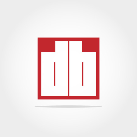 Initial Letter DB Logo Designのイラスト素材